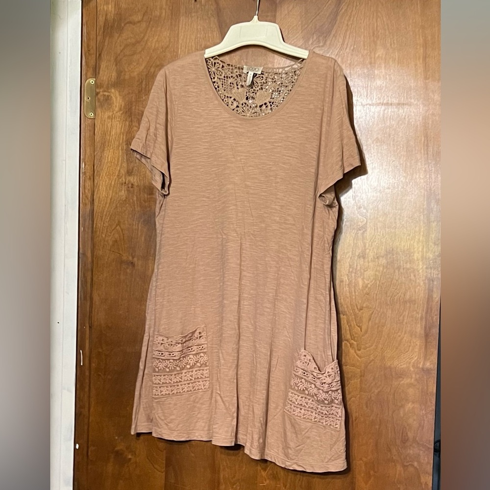 LOGO, Lori Goldstein, tunic top, size M
